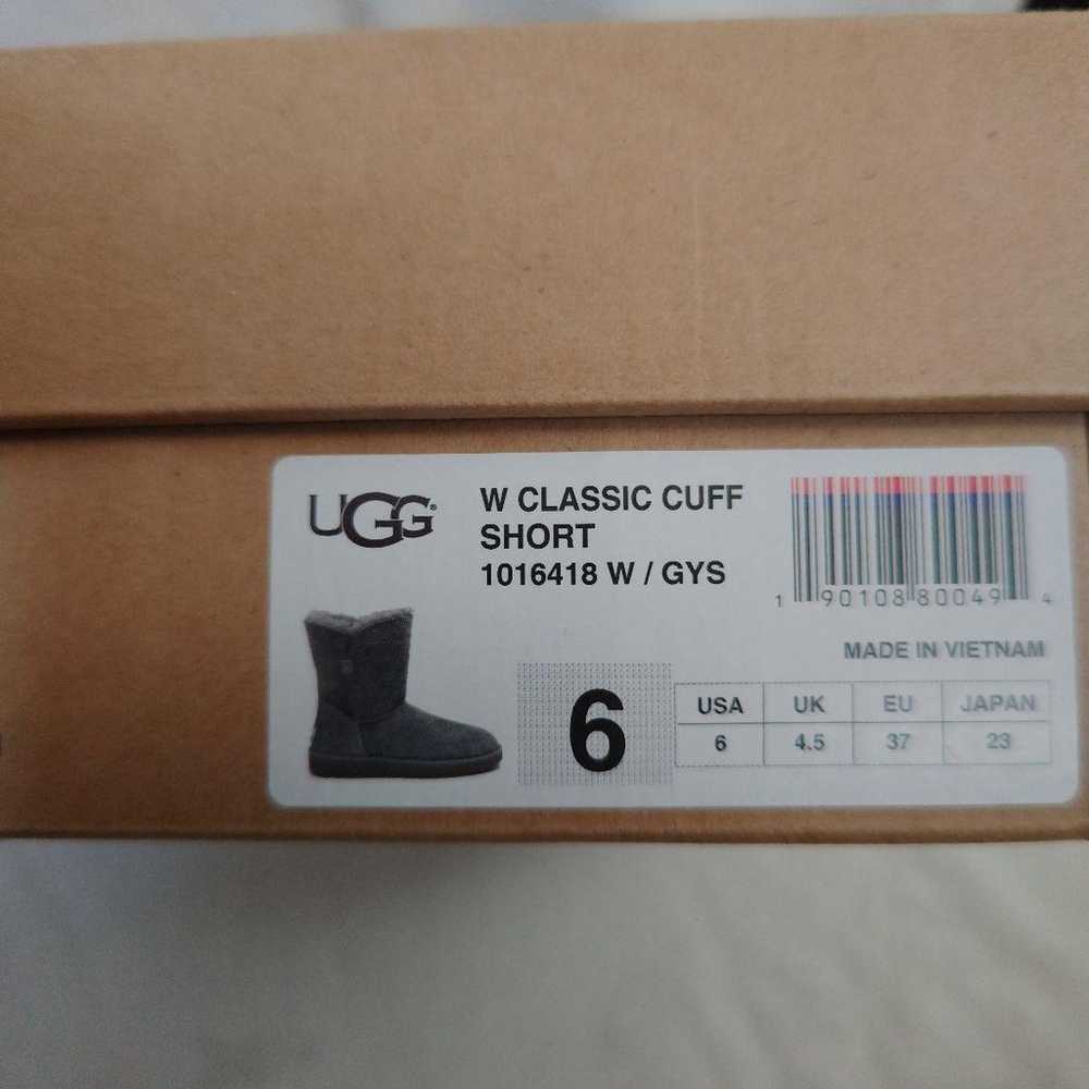 UGG Sheepskin Boots Gray 6 - image 4