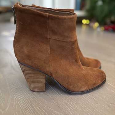 Arturo Chiang Suede Hadley Bootie Brown Size 8.5 … - image 1