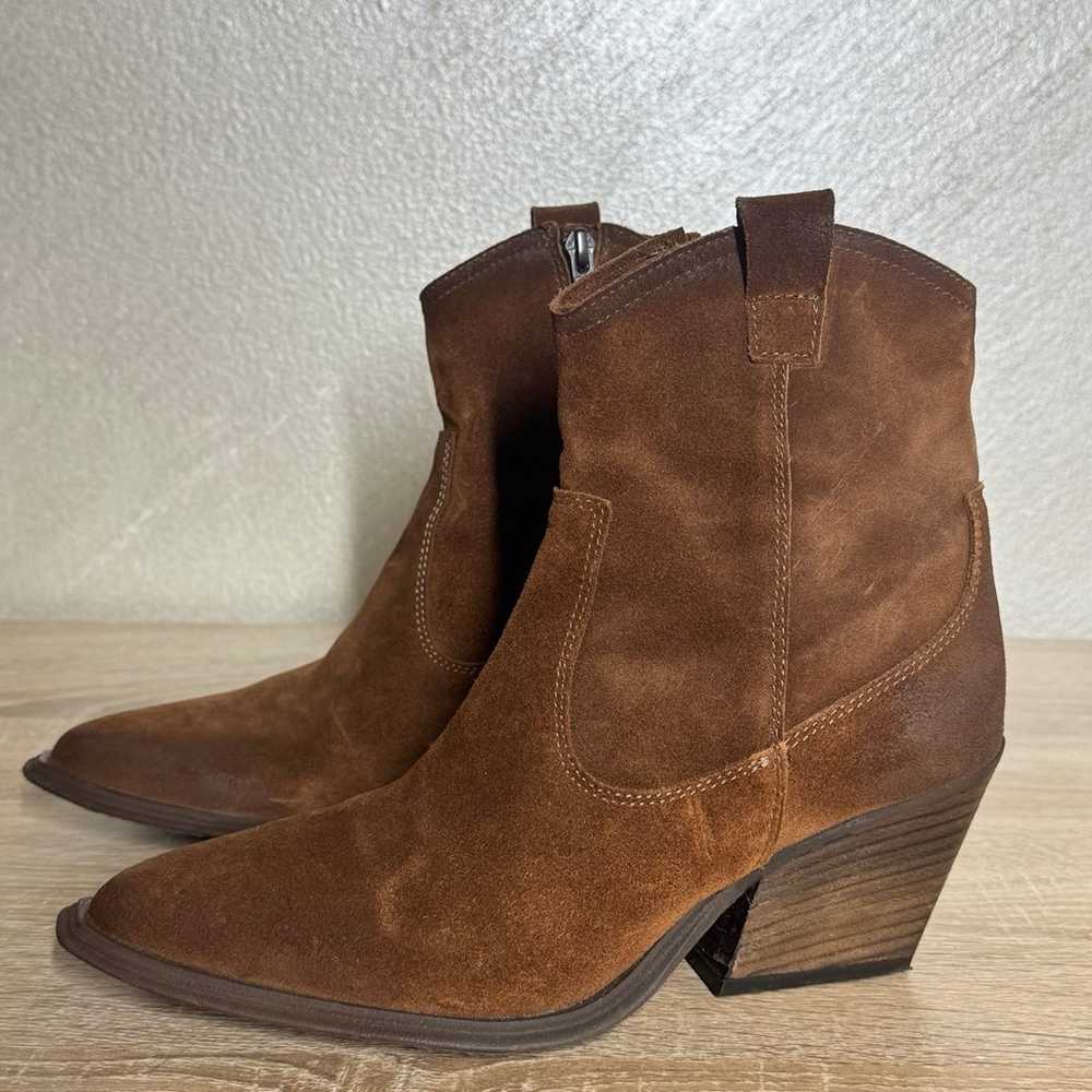 Emanuele Crasto Italy Women 38 US 7.5 Brown Suede… - image 1