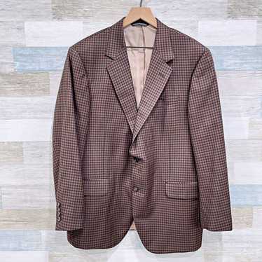 Coppley Coppley Reda Wool Gingham Plaid Sport Coat