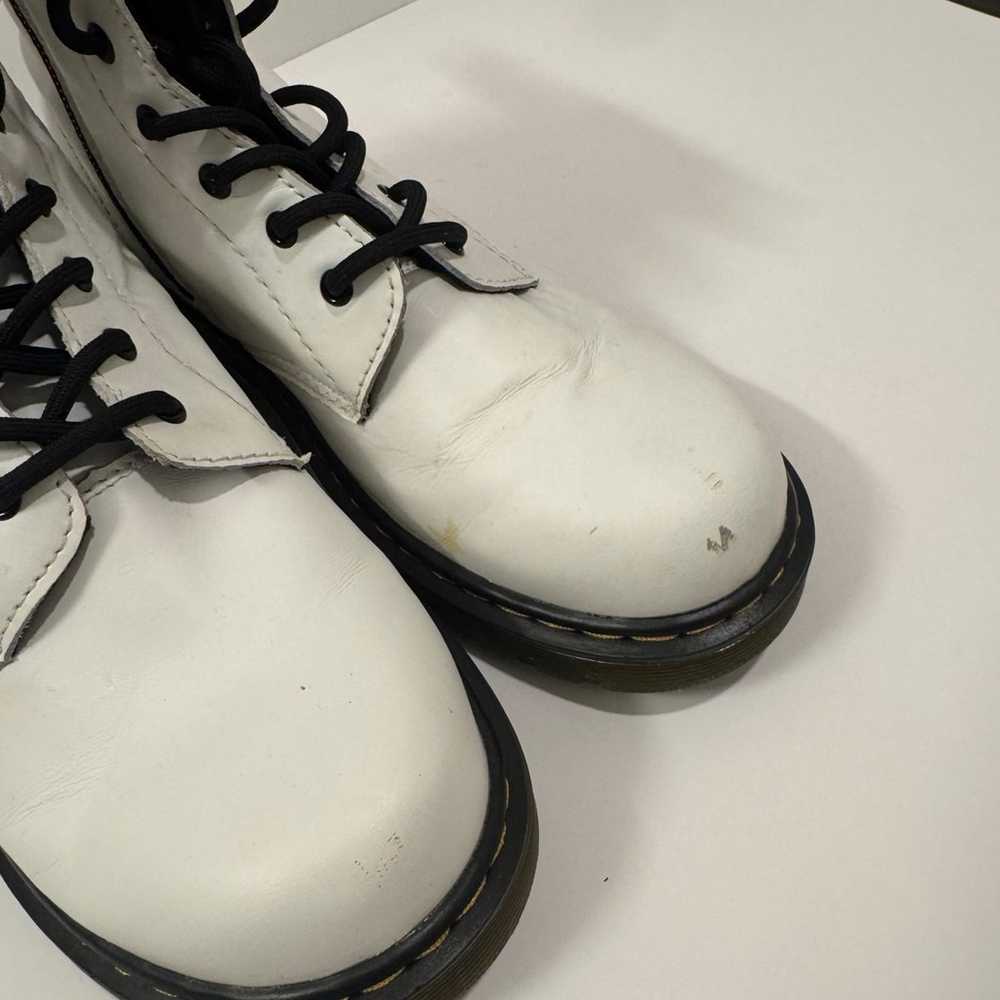 Martens Dr Martens 1460 Y White Boots Side Zipper… - image 3