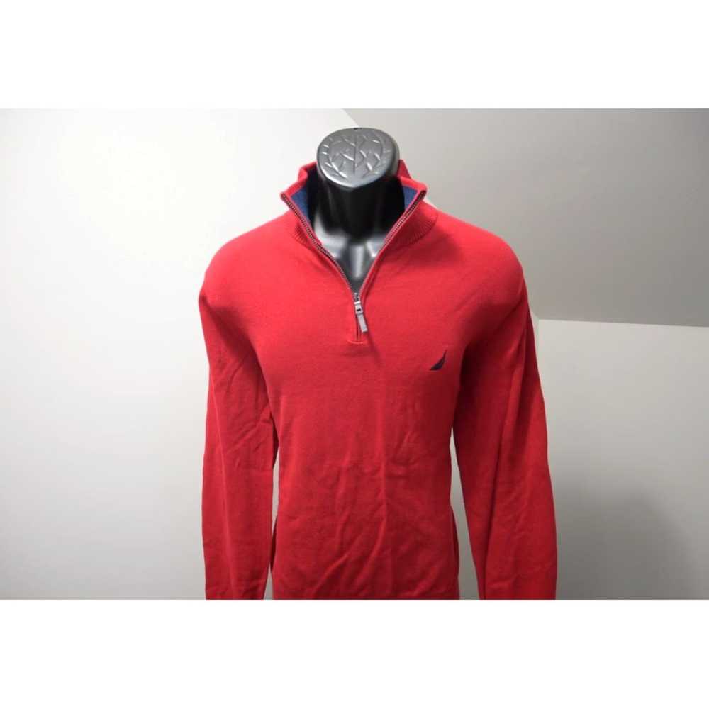 Nautica Authentic Nautica Red Knit Casual Pullove… - image 2