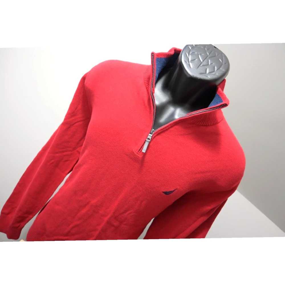 Nautica Authentic Nautica Red Knit Casual Pullove… - image 4