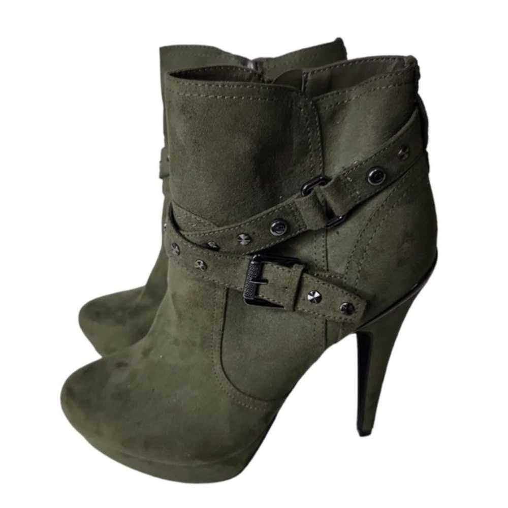 GBG GUESS Green stiletto platform boots Deeka Siz… - image 3