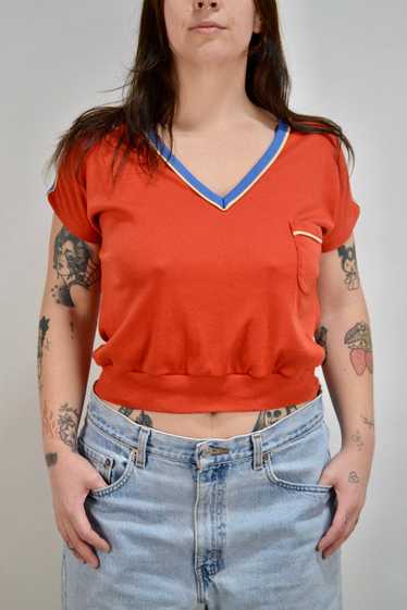 70s "College Town" Baby Tee