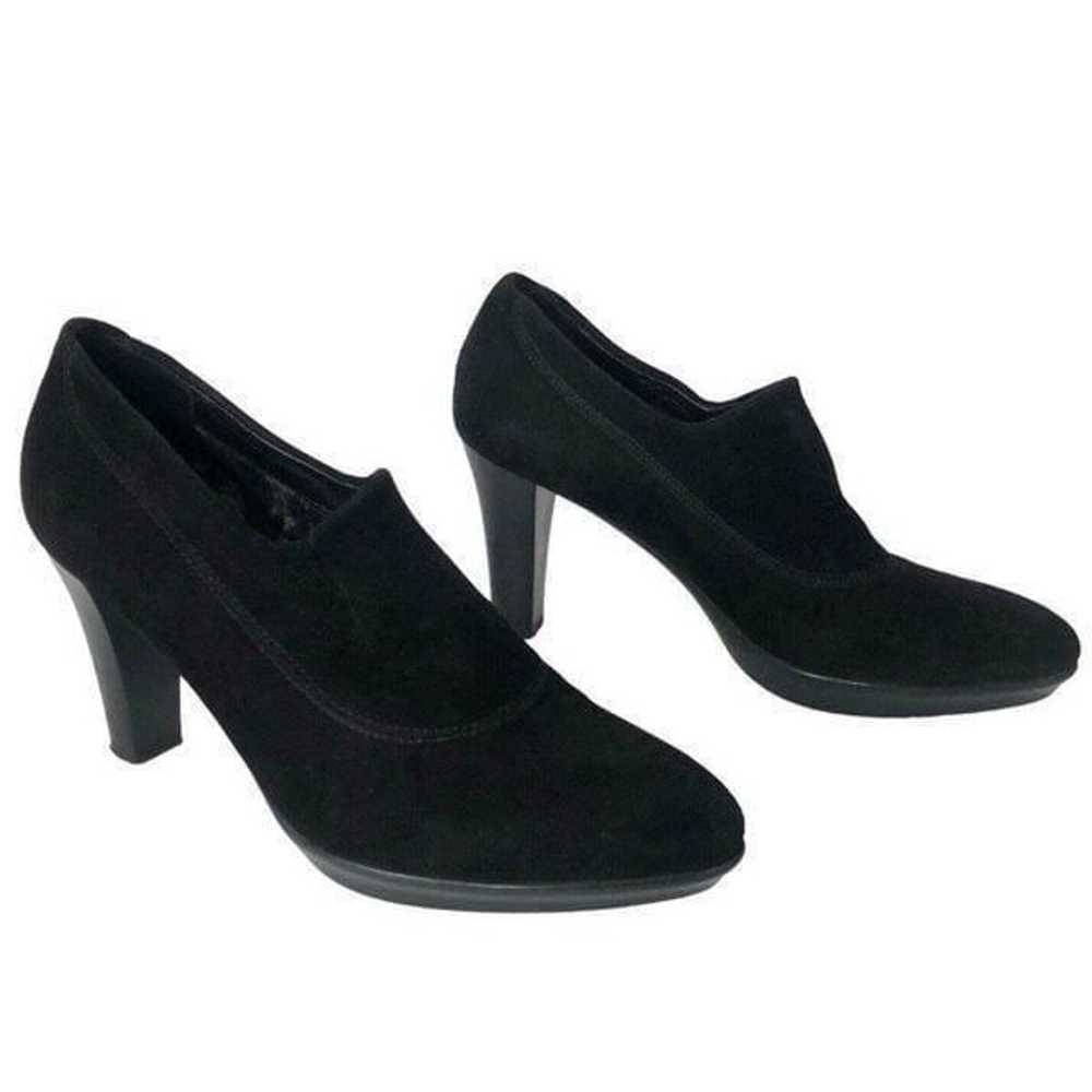 AQUATALIA BY MARVIN K. 6 Black Suede Rosetta Stre… - image 1