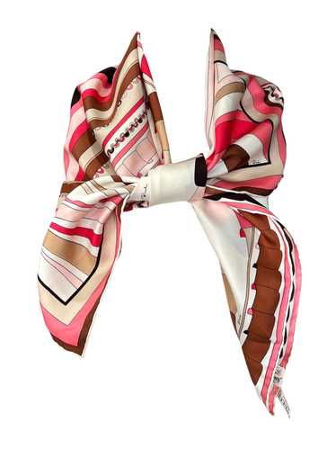 Pucci '60s Geometric Psychedelic Pink, Tan, & Blac