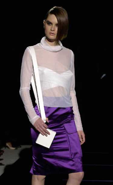 Gucci by Tom Ford S/S 2001 Runway Purple Satin Car