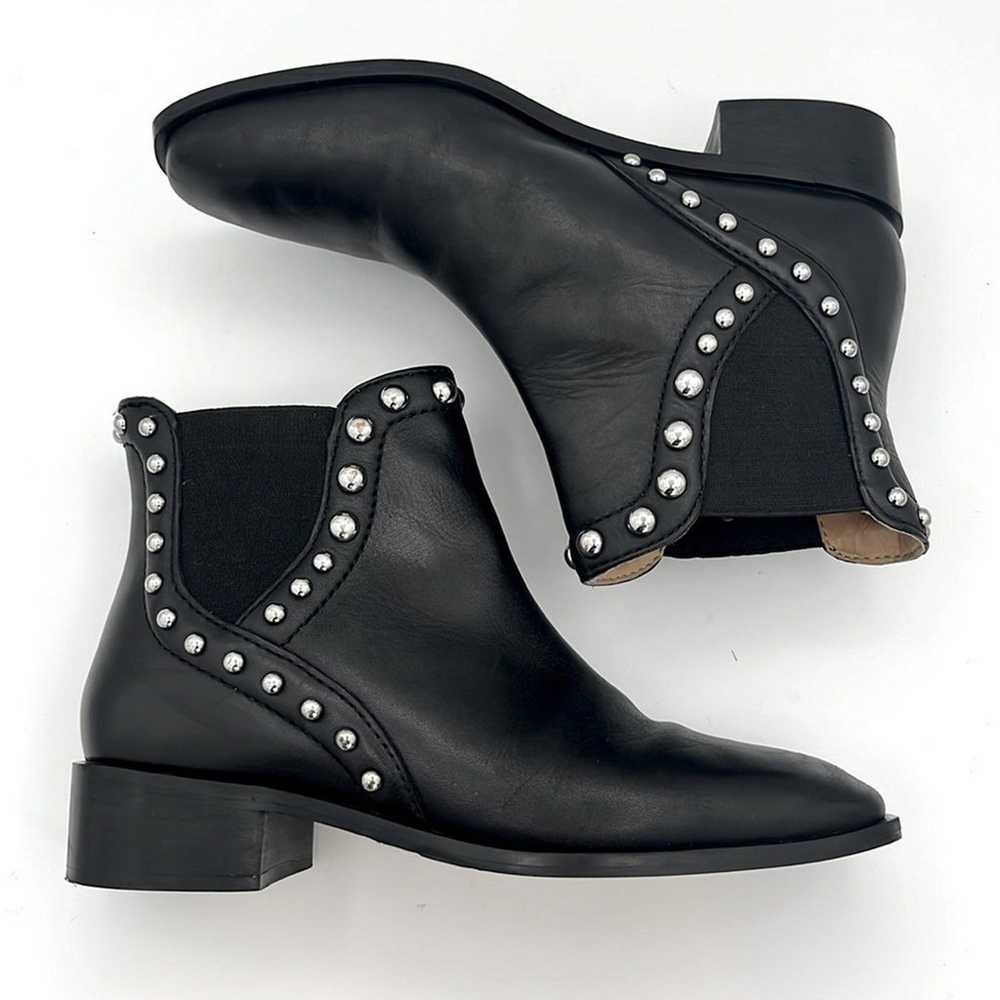 ZARA - women’s black leather Chelsa ankle boots s… - image 2