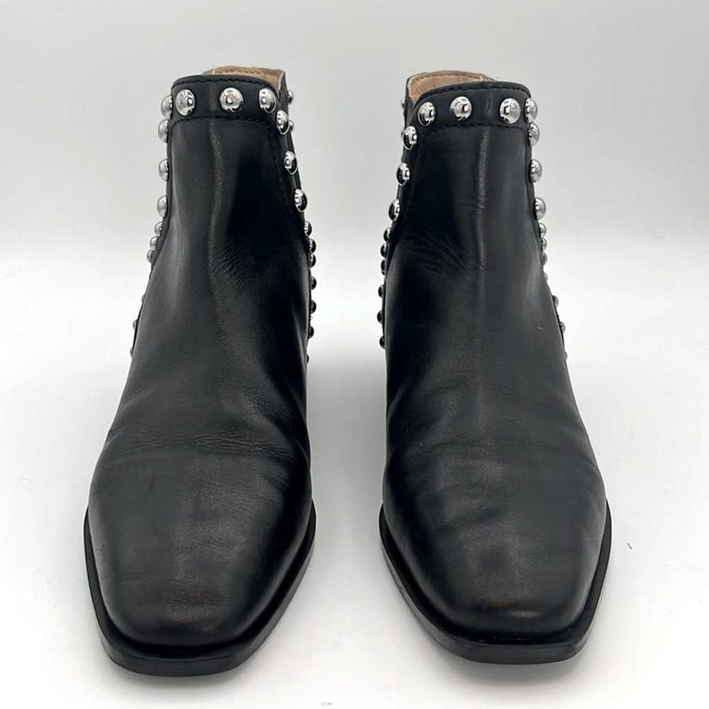 ZARA - women’s black leather Chelsa ankle boots s… - image 3