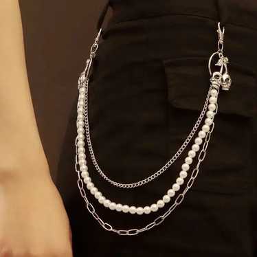 Chain × Jewelry × Streetwear Punk Waist Pants Cha… - image 1