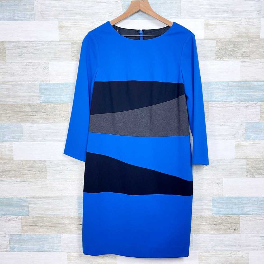 Other CARLISLE Colorblock Ponte Sheath Dress Blue… - image 1