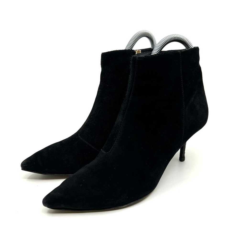 Burberry Black Suede Pointed Toe Stiletto Ankle B… - image 1