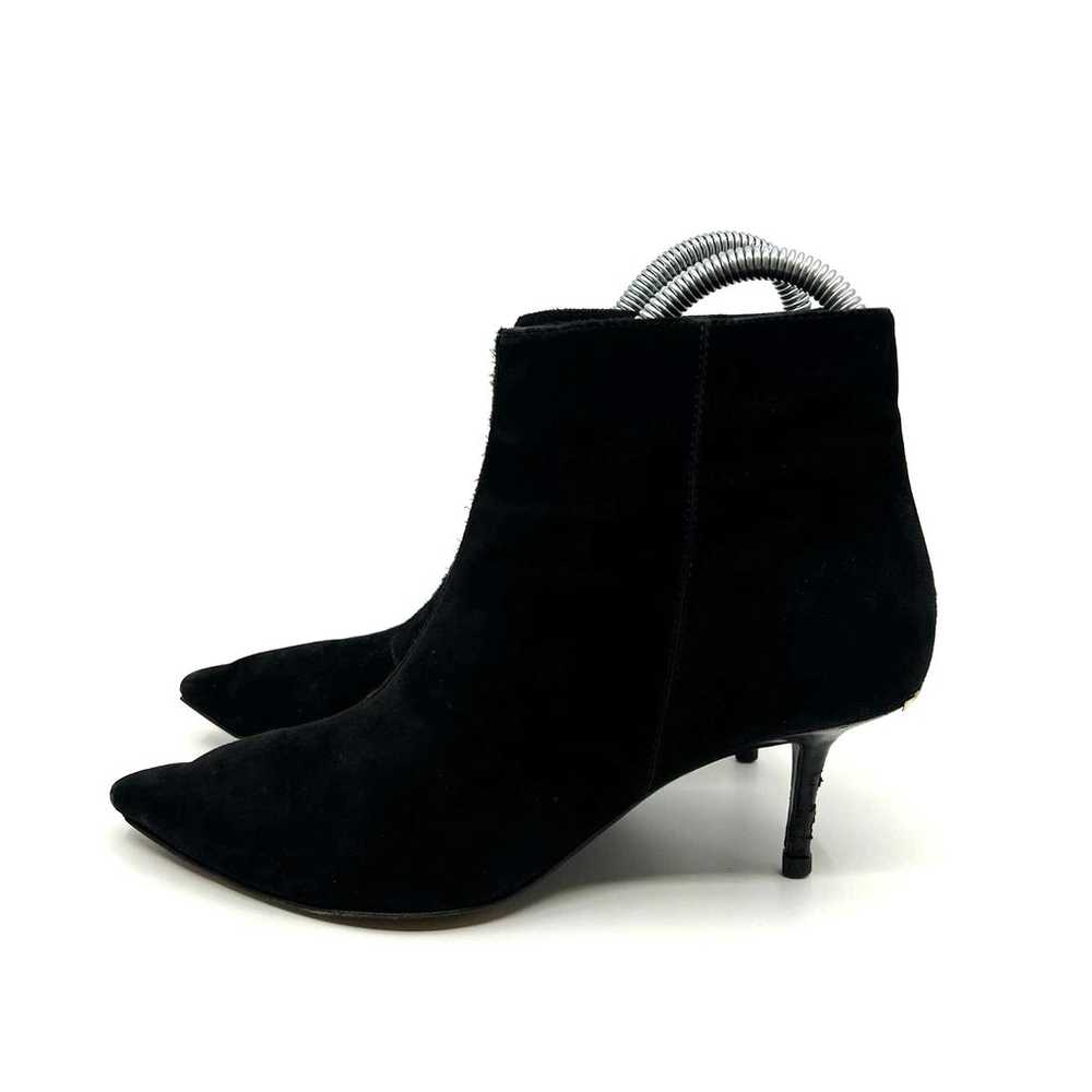 Burberry Black Suede Pointed Toe Stiletto Ankle B… - image 2