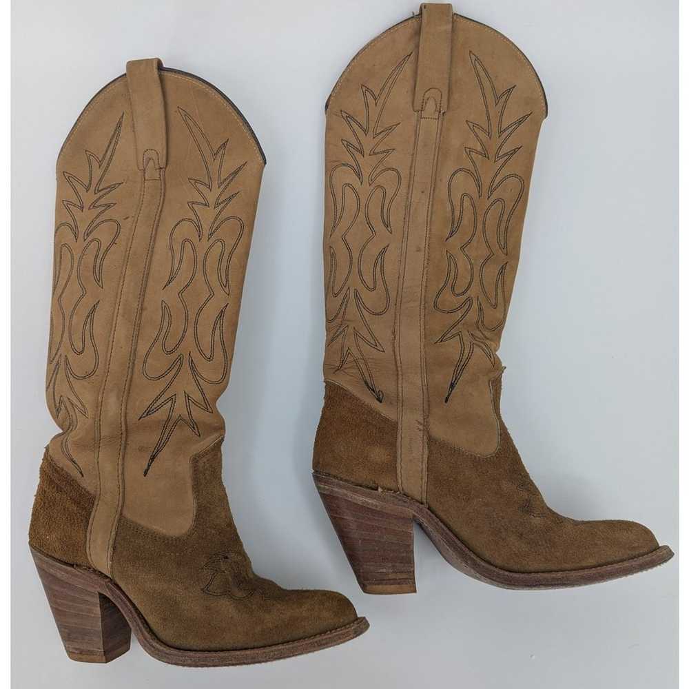 Vintage Miss Capezio Suede Leather CowGirl Cowboy… - image 2