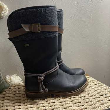 Rieker Womens Dominika Black Riding Boots Size 11… - image 1