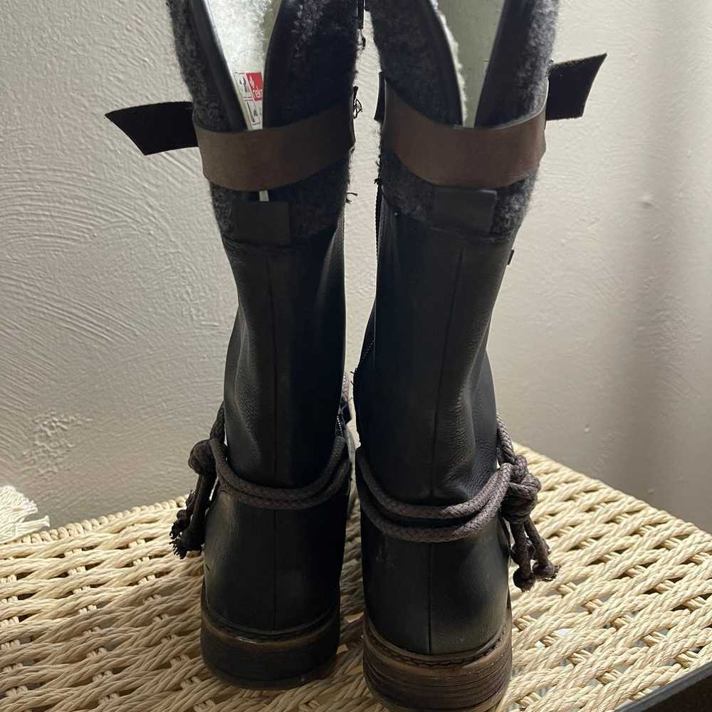 Rieker Womens Dominika Black Riding Boots Size 11… - image 3