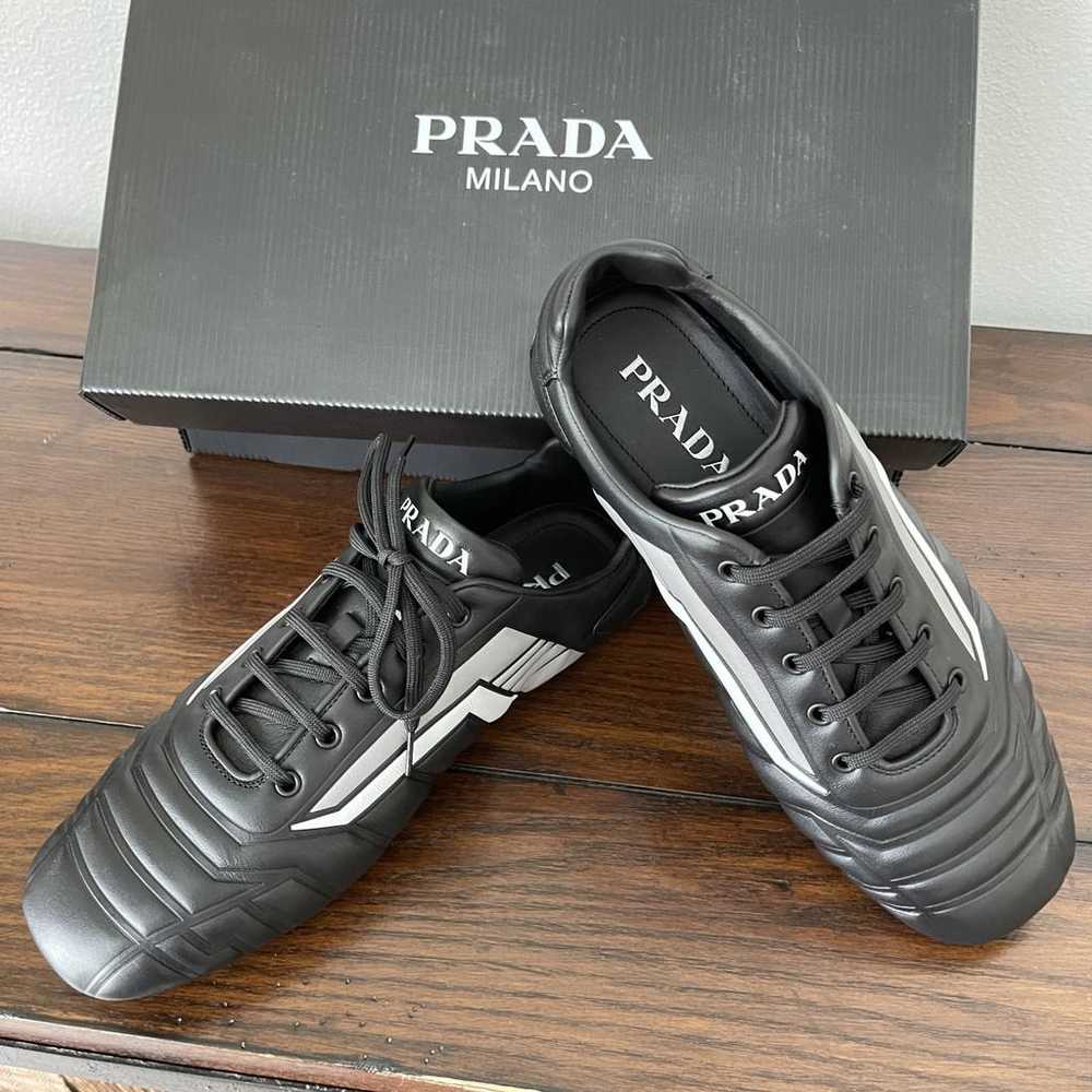 Prada Leather low trainers - image 9