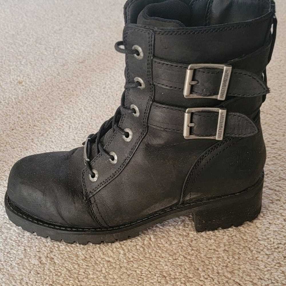 Harley Davidson Archer Motorcycle Boots Sz 9 - image 4