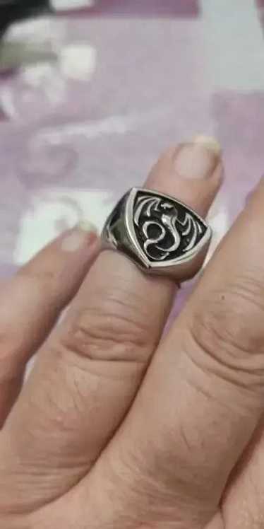 Streetwear Viking Fire Dragon Ring Nordic Ethnic S