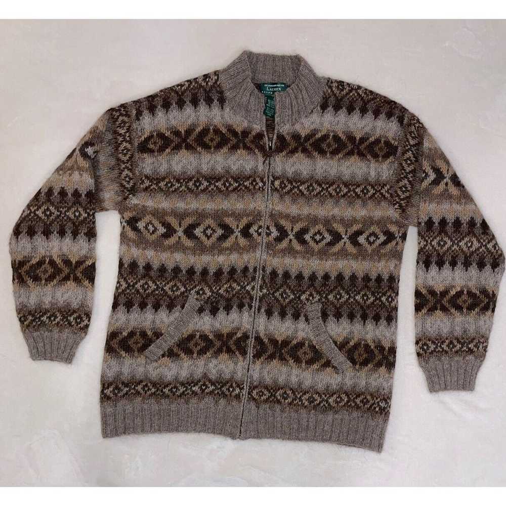 Ralph Lauren RALPH LAUREN Hand Knit Southwest Bro… - image 2