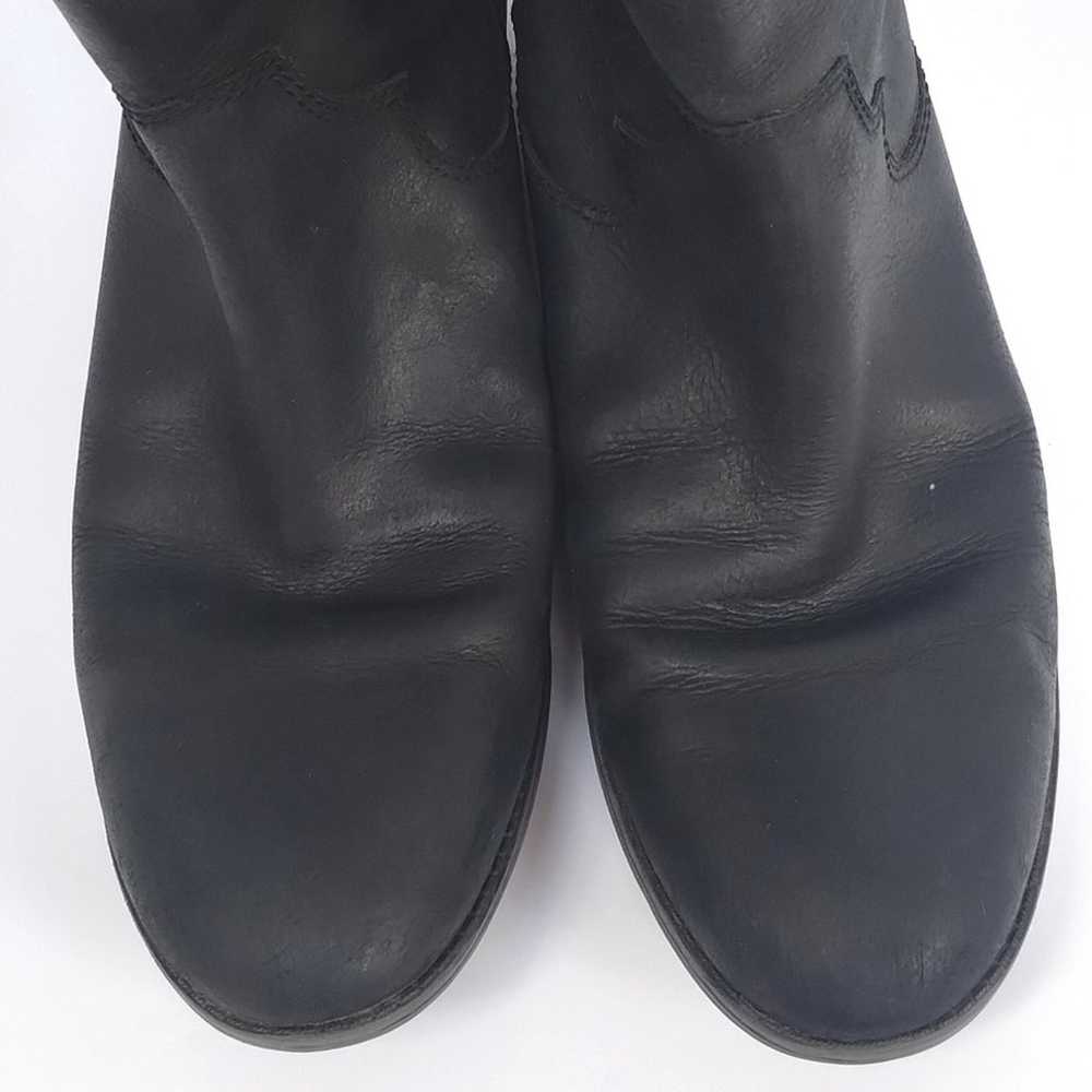 Frye & Co. Tania Black Leather Pull On Knee High … - image 12