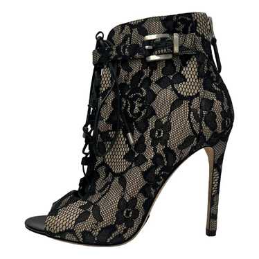 B Brian Atwood Leather open toe boots