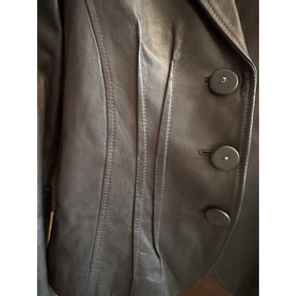 Armani Collezioni Leather biker jacket - image 7