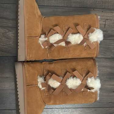 Boots Ugg koolaburra tan bow boots - women’s 9 - image 1