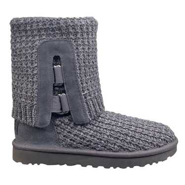 NEW IN BOX UGG BOOTS CLASSIC MINI ll SIZE 5 WOMENS GRAY WINTER SHOES top GREY NIB