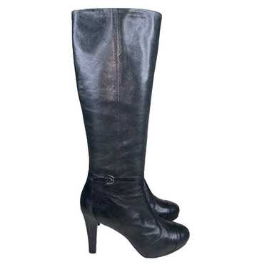 Coach Women’s Scarlette Soft Black Leather Knee Hi