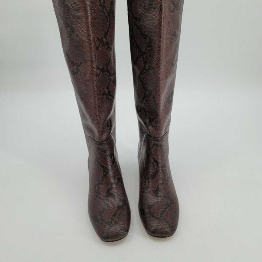 Donald Pliner Cayden Snake Print Knee High Leathe… - image 3