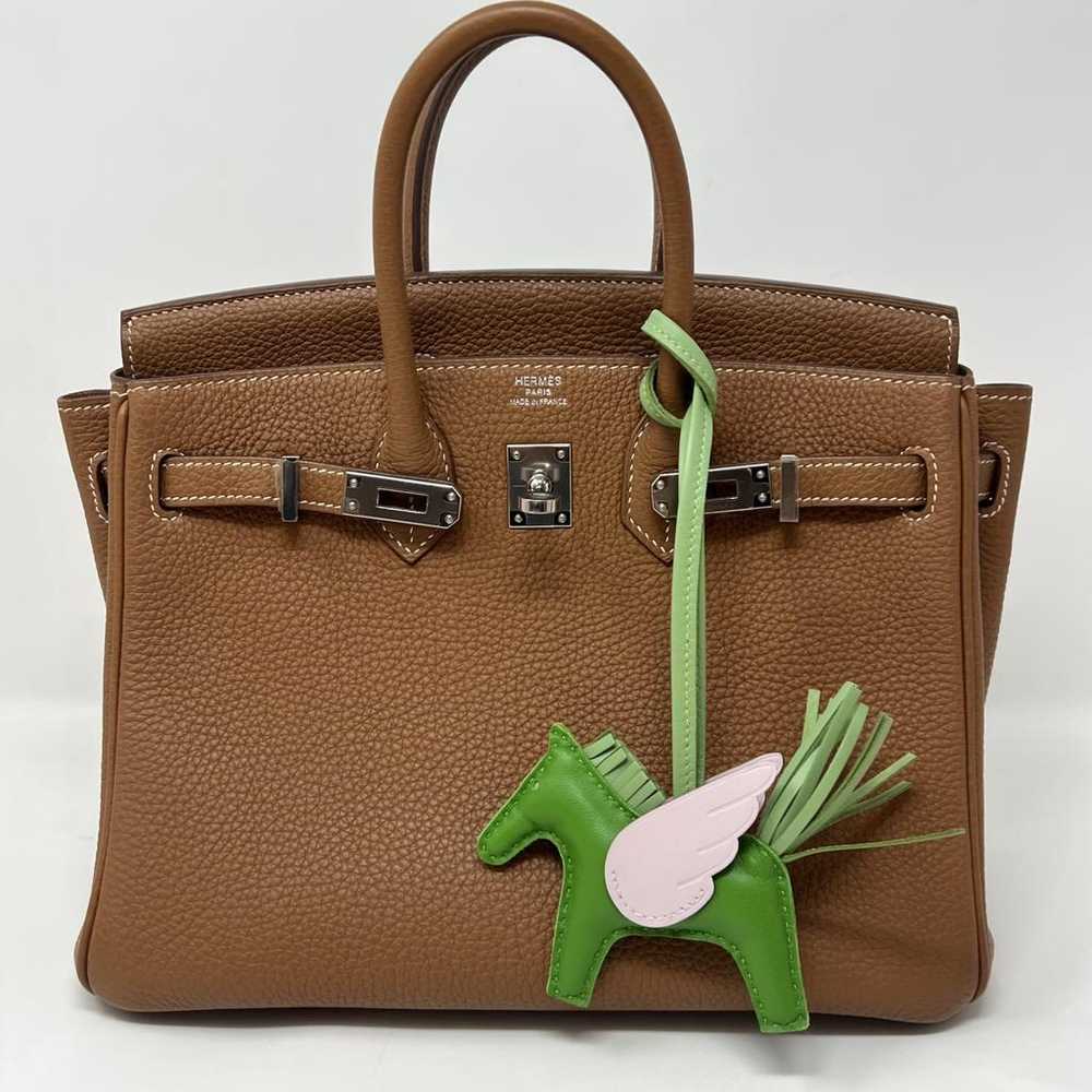 Hermès Rodéo Pégase leather bag charm - image 6