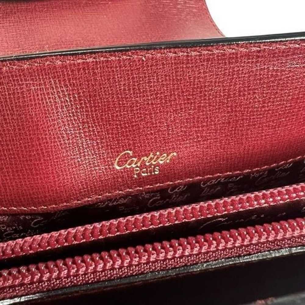 Cartier Authentic Red Leather Must De Cartier Lea… - image 7