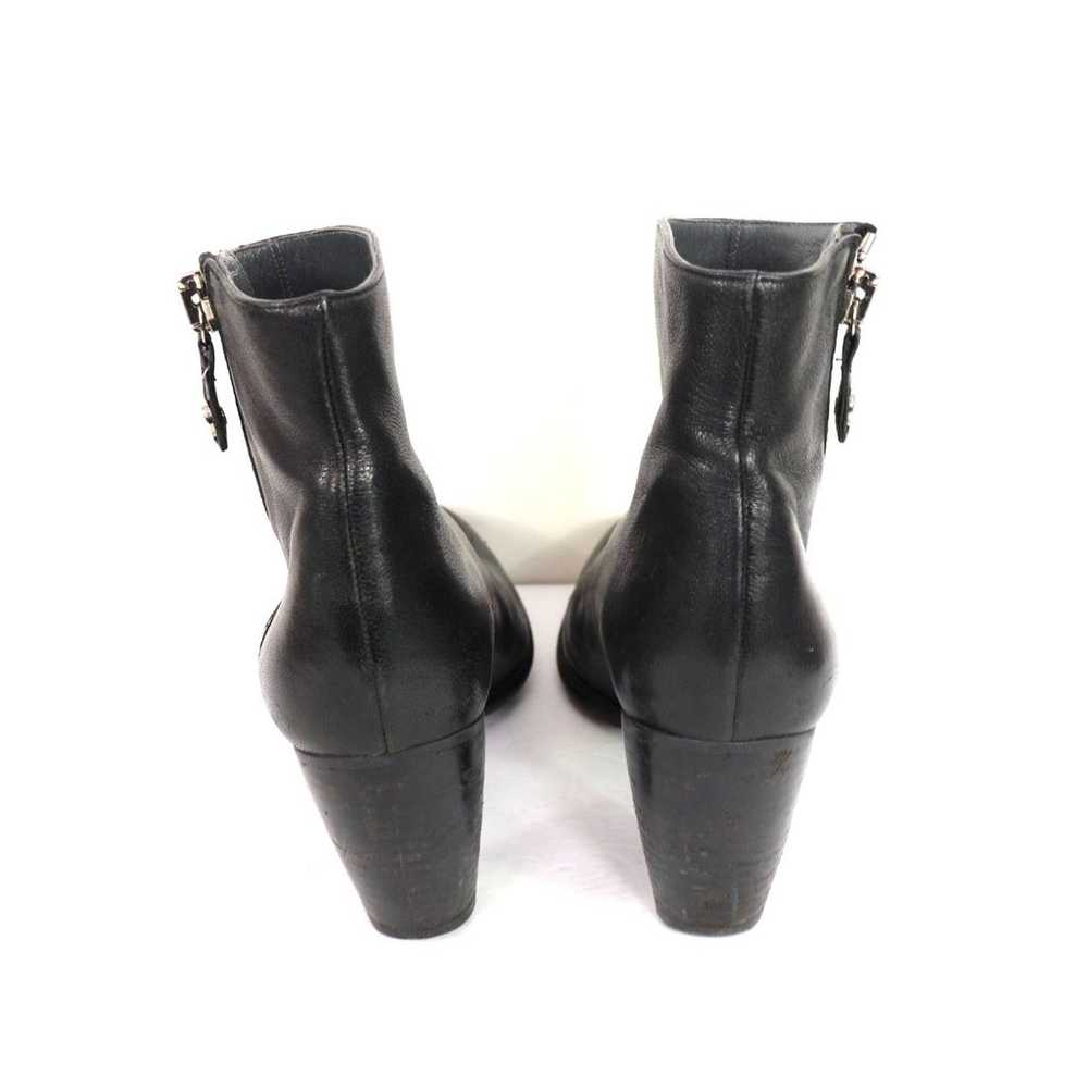 Stuart Weitzman Leather Zip up Booties size 8 - image 5