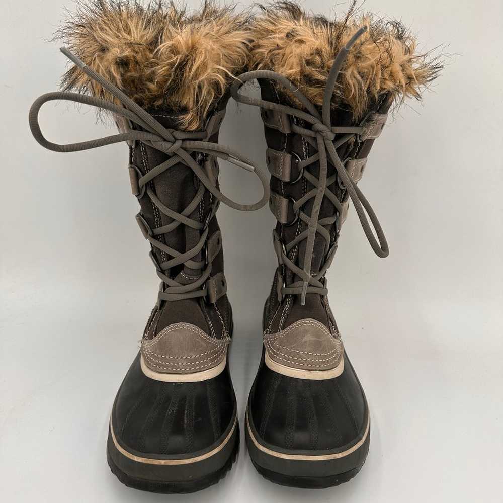 Sorel Women's Joan of Arctic Gray Winter Fur Lace… - image 5