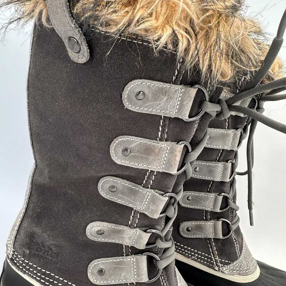 Sorel Women's Joan of Arctic Gray Winter Fur Lace… - image 7