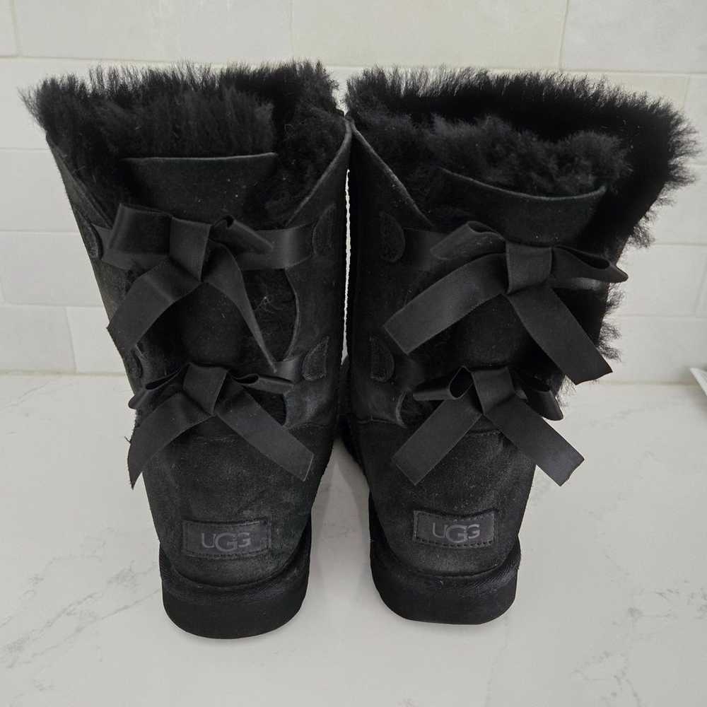 Ugg Bailey Bow II Black Suede Mid-Calf Winter Boo… - image 3