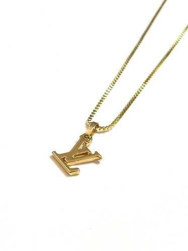 Louis Vuitton Louis Vuitton Gold Plated LV Logo P… - image 1