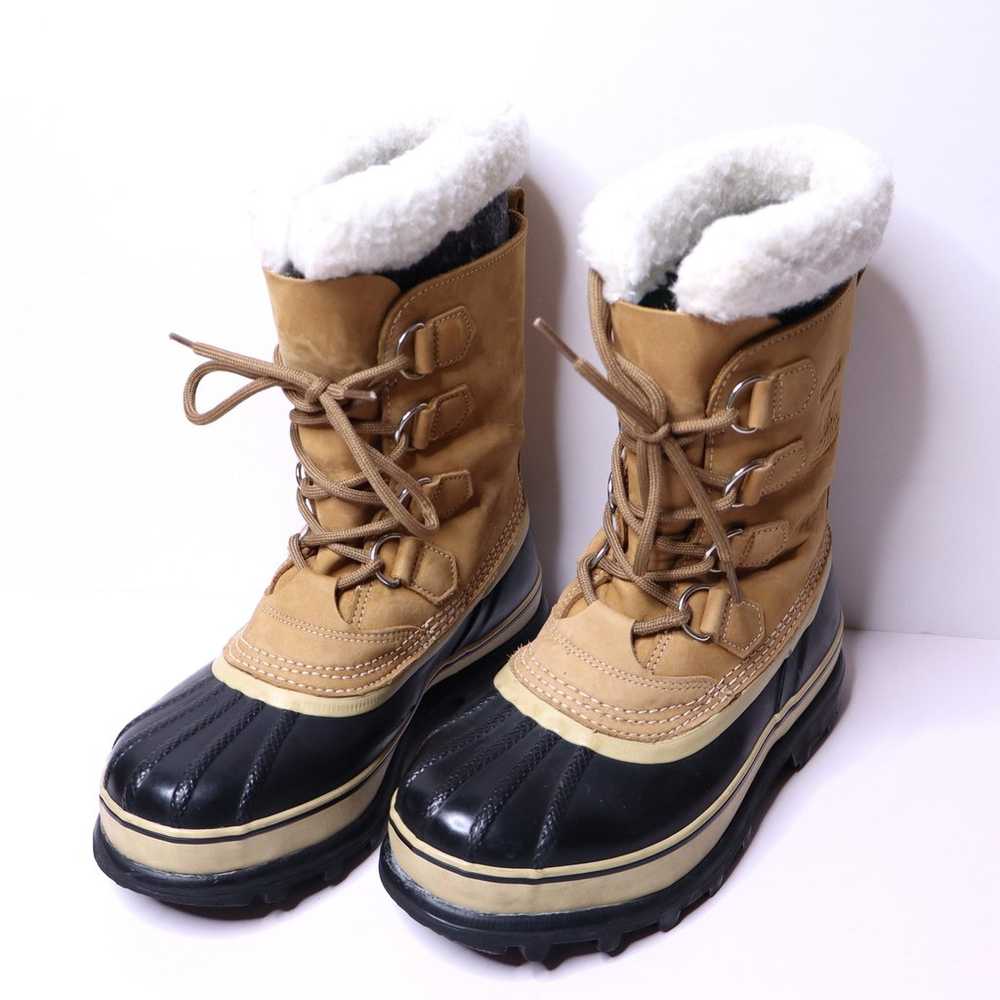 SOREL Caribou Winter Boot and Buff Waterproof Nub… - image 1