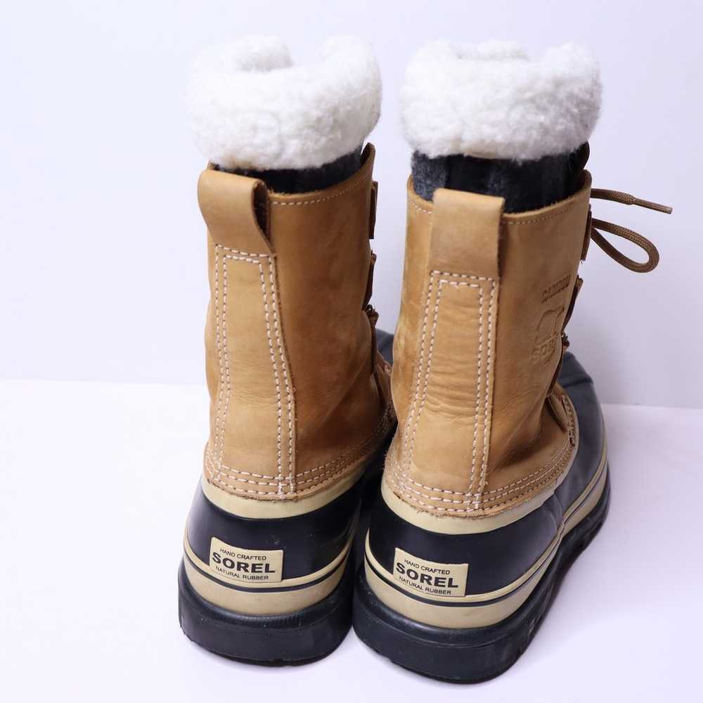 SOREL Caribou Winter Boot and Buff Waterproof Nub… - image 3