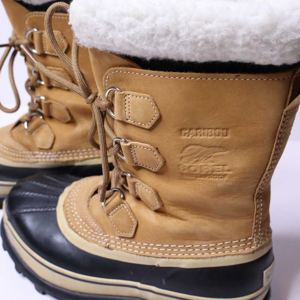 SOREL Caribou Winter Boot and Buff Waterproof Nub… - image 5