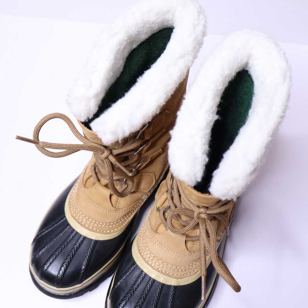 SOREL Caribou Winter Boot and Buff Waterproof Nub… - image 8