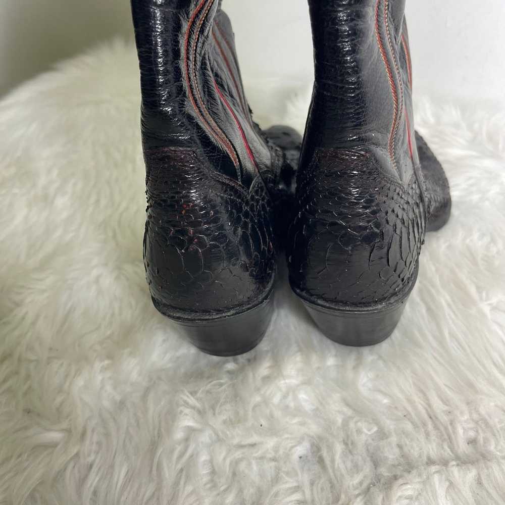 PANHANDLE SLIM Cowgirl Cowboy Leather Boots Size … - image 3