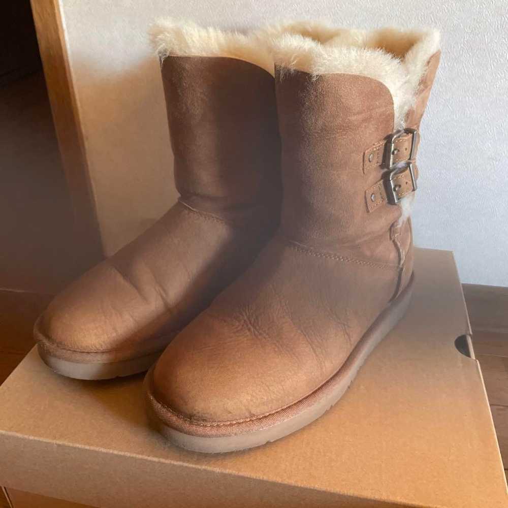 UGG sheepskin boots, camel, size 24.0 cm - image 1