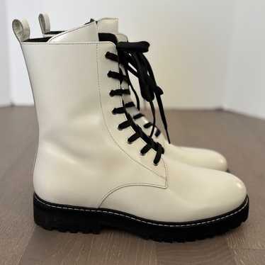 Thursday Boot Co Combat Boots White Black Sz 10 P… - image 1