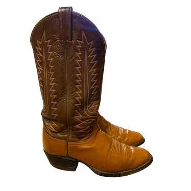 Tony Lama Womans 7.5 Vintage 1970s Leather Cowboy… - image 1