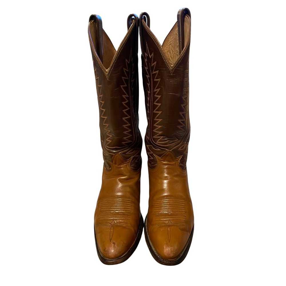 Tony Lama Womans 7.5 Vintage 1970s Leather Cowboy… - image 3