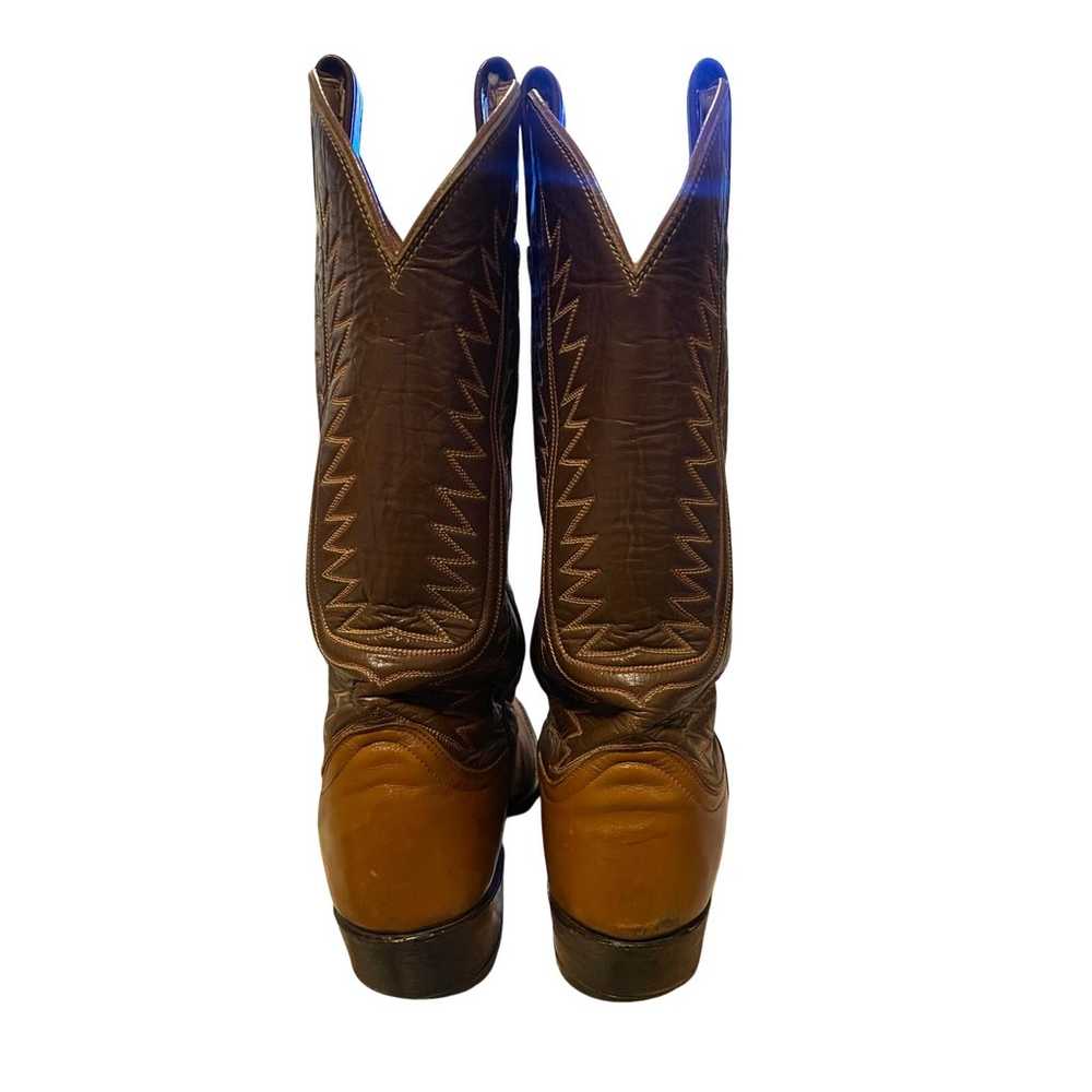 Tony Lama Womans 7.5 Vintage 1970s Leather Cowboy… - image 6