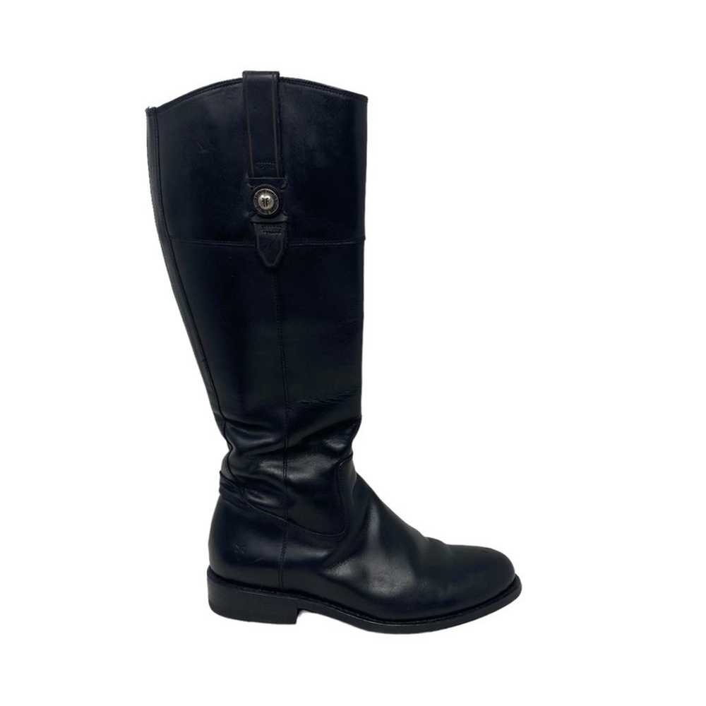 $438 Frye Jayden Button Leather Riding Boots Size… - image 1